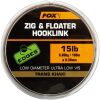 Fox Zig and Floater Hooklink Trans Khaki - 15 lb (0,30 mm)