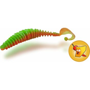 Magic Trout T-Worm Twister K&auml;se 5,5 cm 1,5 g