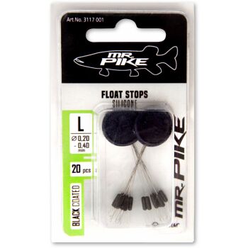 Quantum Mr. Pike Float Stops Silicone Schwarz