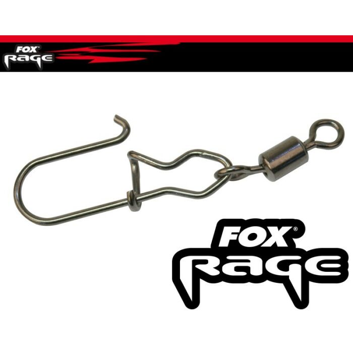 Fox Rage Surefit Snaps Swivel Gr.1/0 27kg 10 Stück