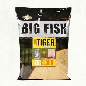 Dynamite Groundbait Big Fish Sweet Tiger und Corn Zig Cloud 1,8 kg
