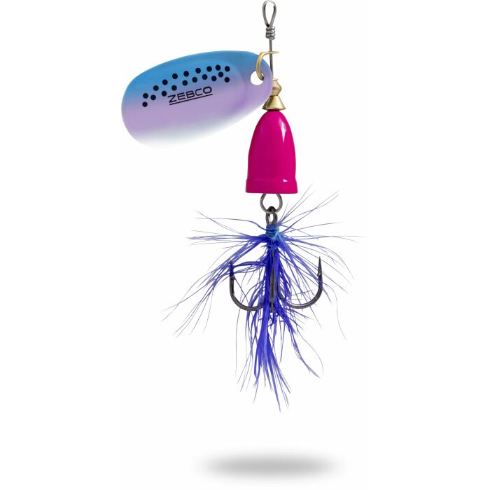 Zebco Trophy Z-Vibe & Fly No. 1 - 4 g pink body/silver rainbow/blue fly