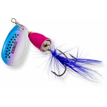 Zebco Trophy Z-Vibe & Fly No. 1 - 4 g pink body/silver rainbow/blue fly