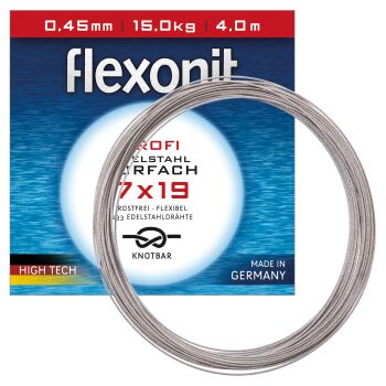Flexonit 7x19 Stahlvorfach 4 m 0,60 mm 27,0 kg