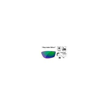 Gamakatsu G-Glasses Racer - Deep Amber + Green Mirror