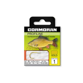 Cormoran Profiline Karpfenhaken Gold 70cm Gr.8 10 Stück