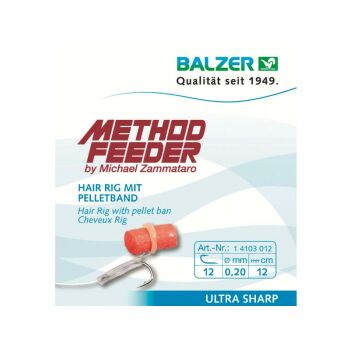 Balzer Hair Rig für Pellets 12 cm 5 Stück - Gr. 16