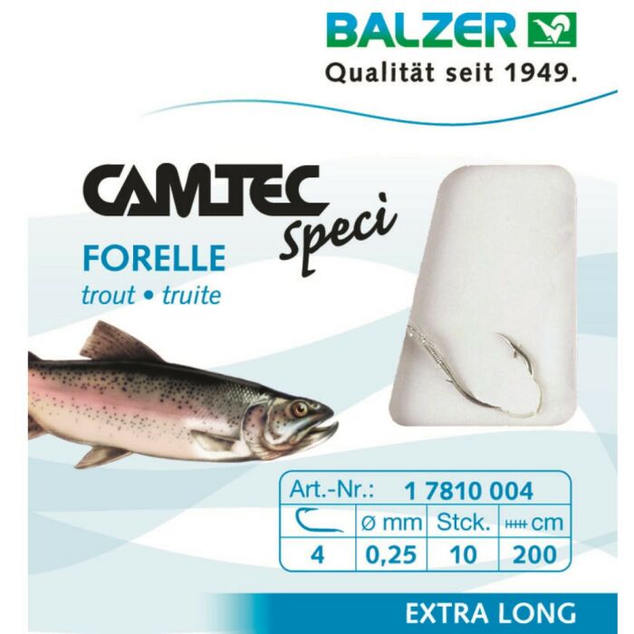 Balzer Camtec Speci Forelle / Sbiro 2,00 m Gr. 10